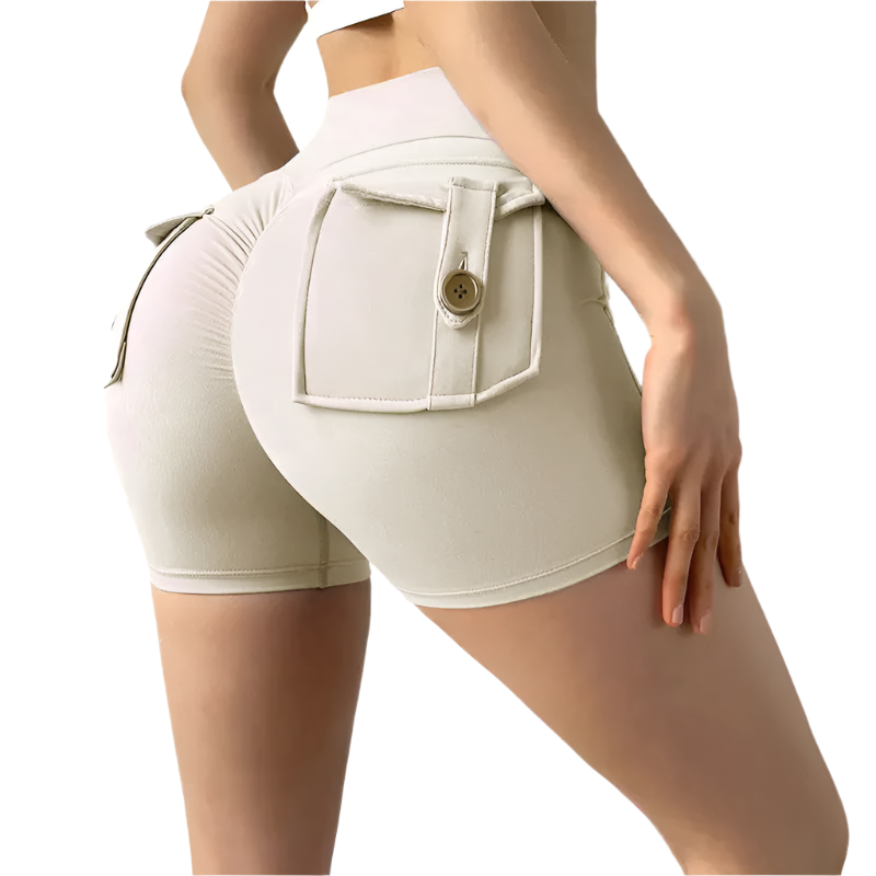 Sofia – Stilvolle Hochbund-Yogashorts für Damen