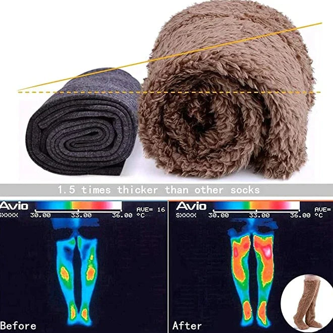 Alessandra – Kuschelige Teddy Socken