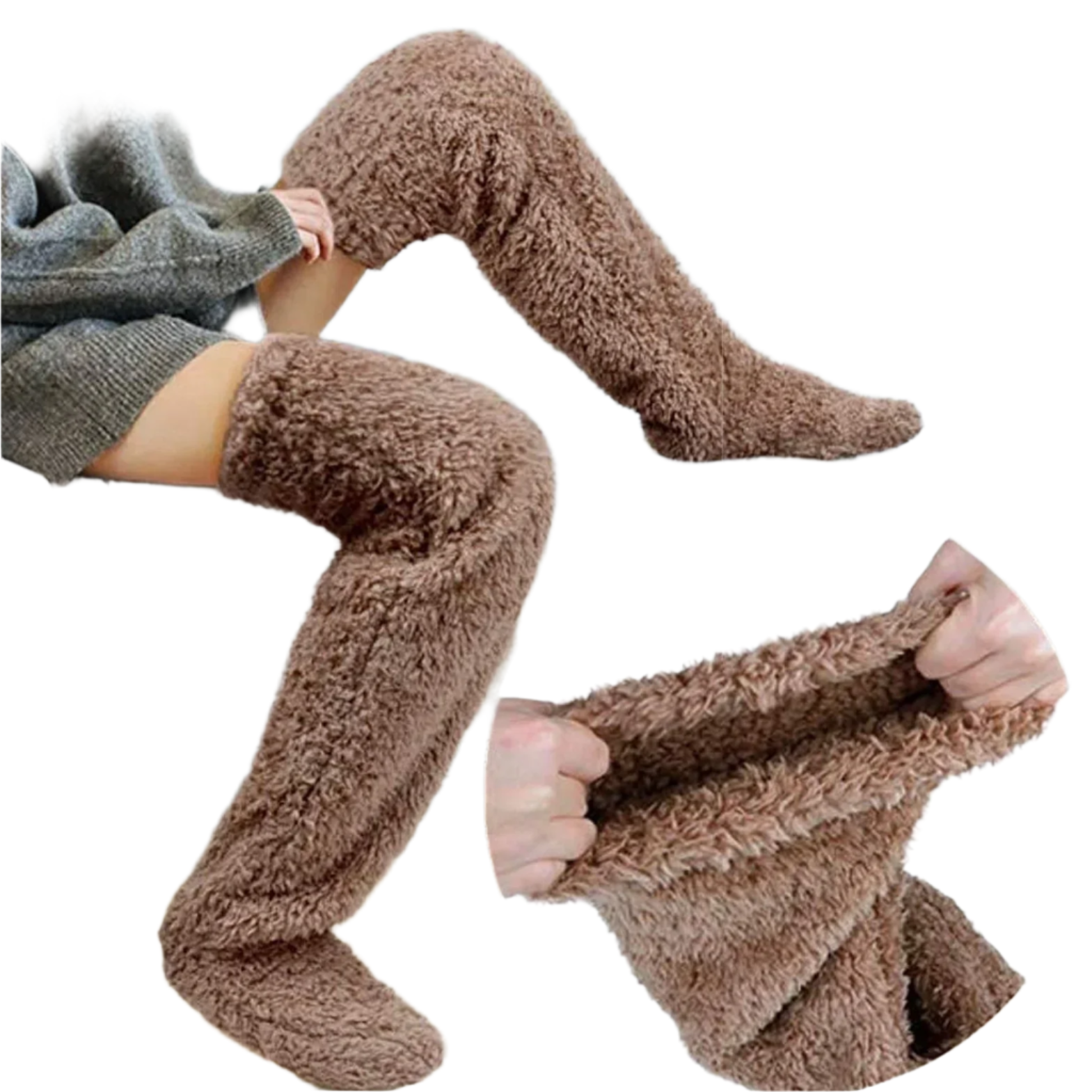 Alessandra – Kuschelige Teddy Socken