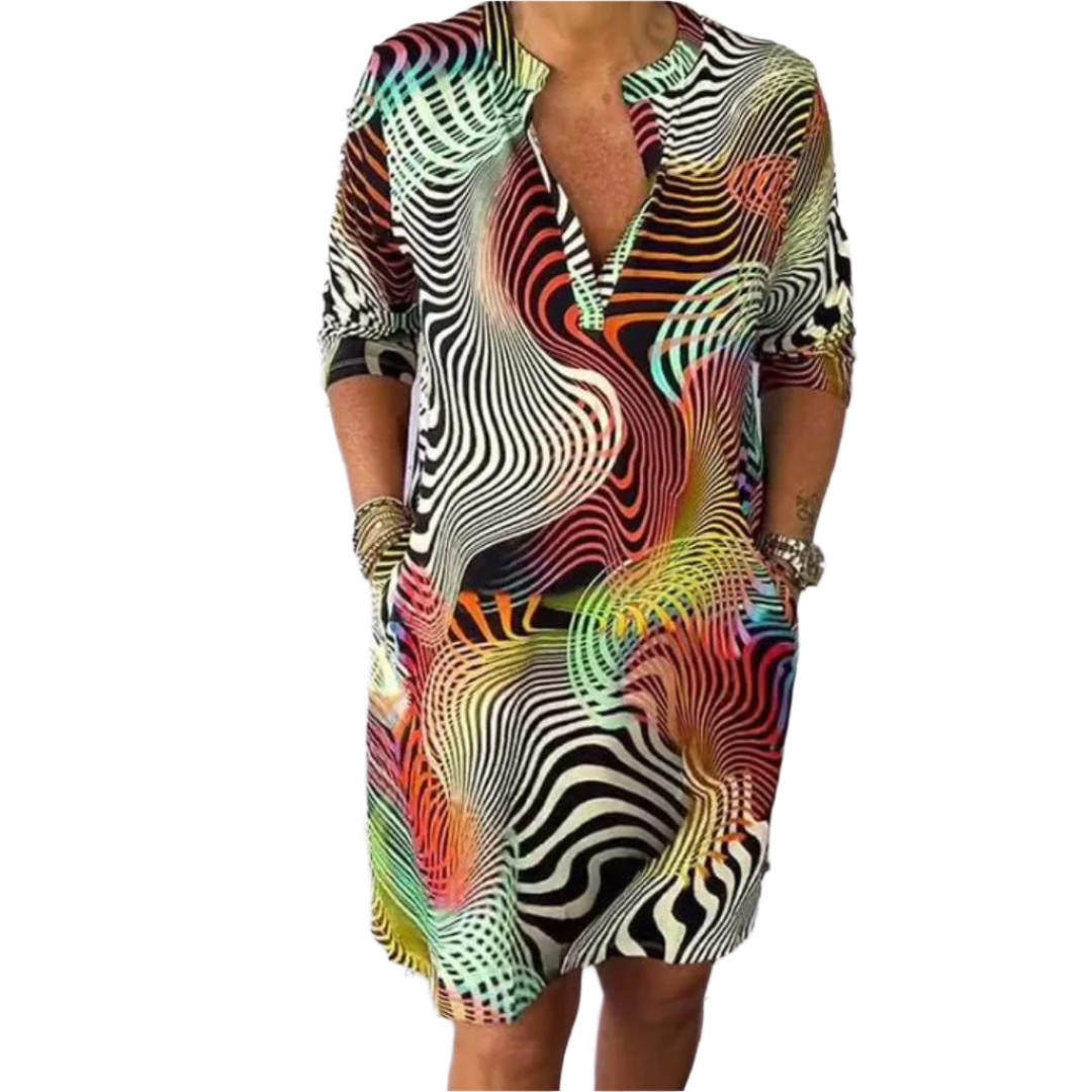 Lorenza – Elegantes Plisseekleid für Damen