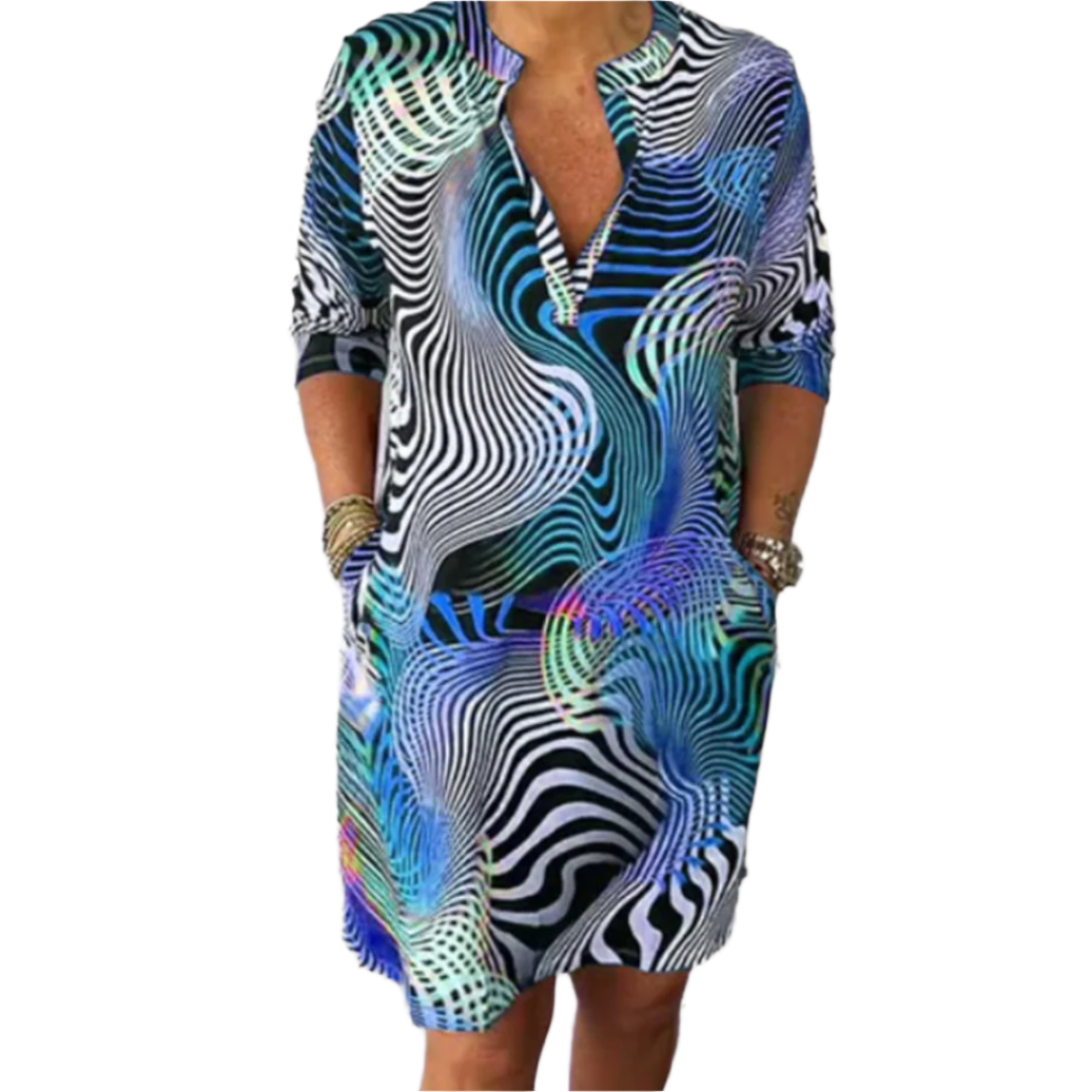 Lorenza – Elegantes Plisseekleid für Damen