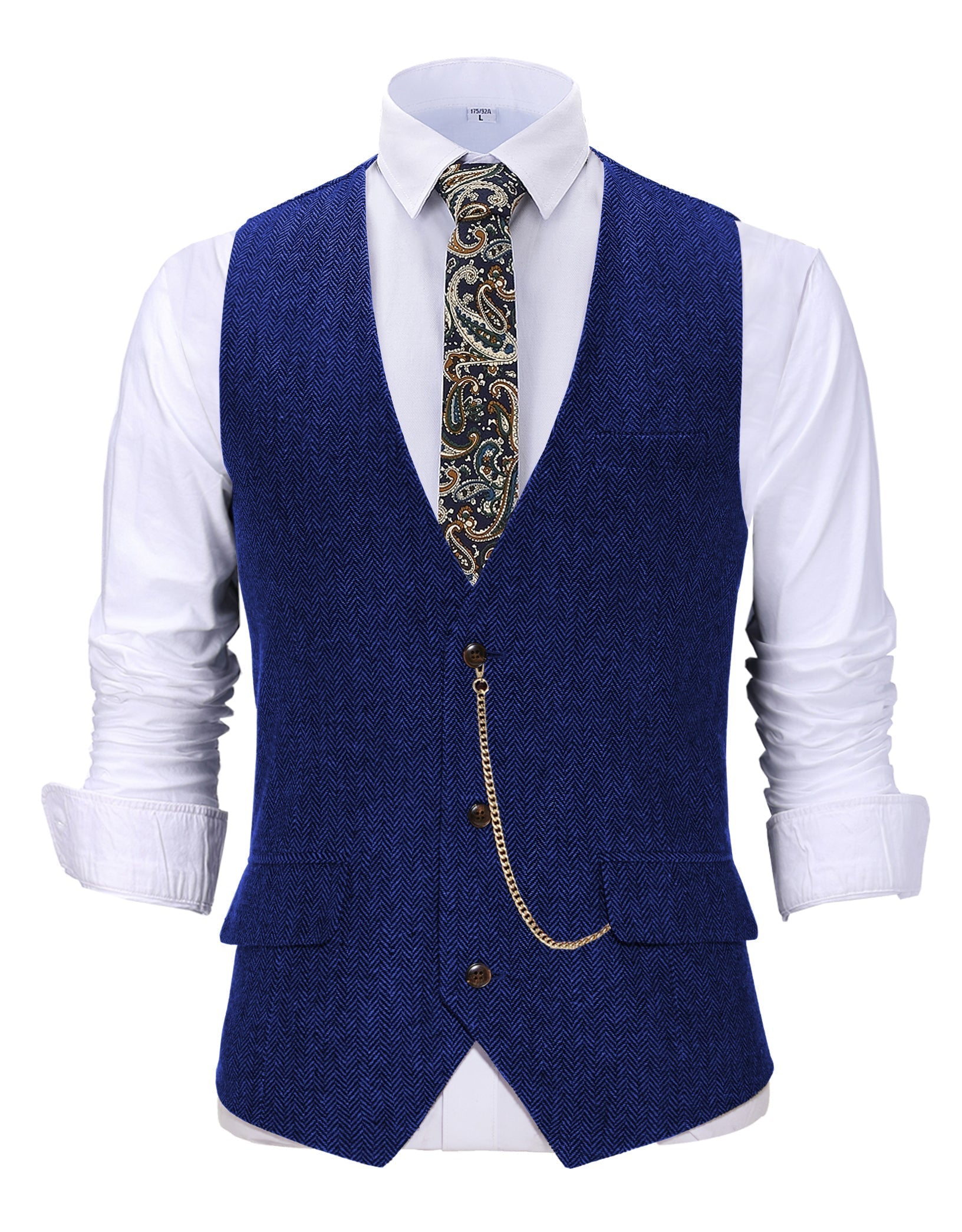 Alessandro – Klassische Herren-Herringbone-Weste