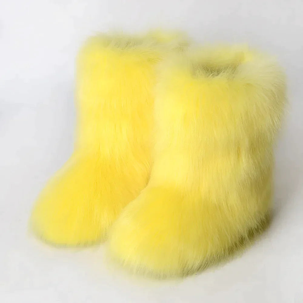 Juliette – Gemütliche Vegane Fluffy Boots für Frauen