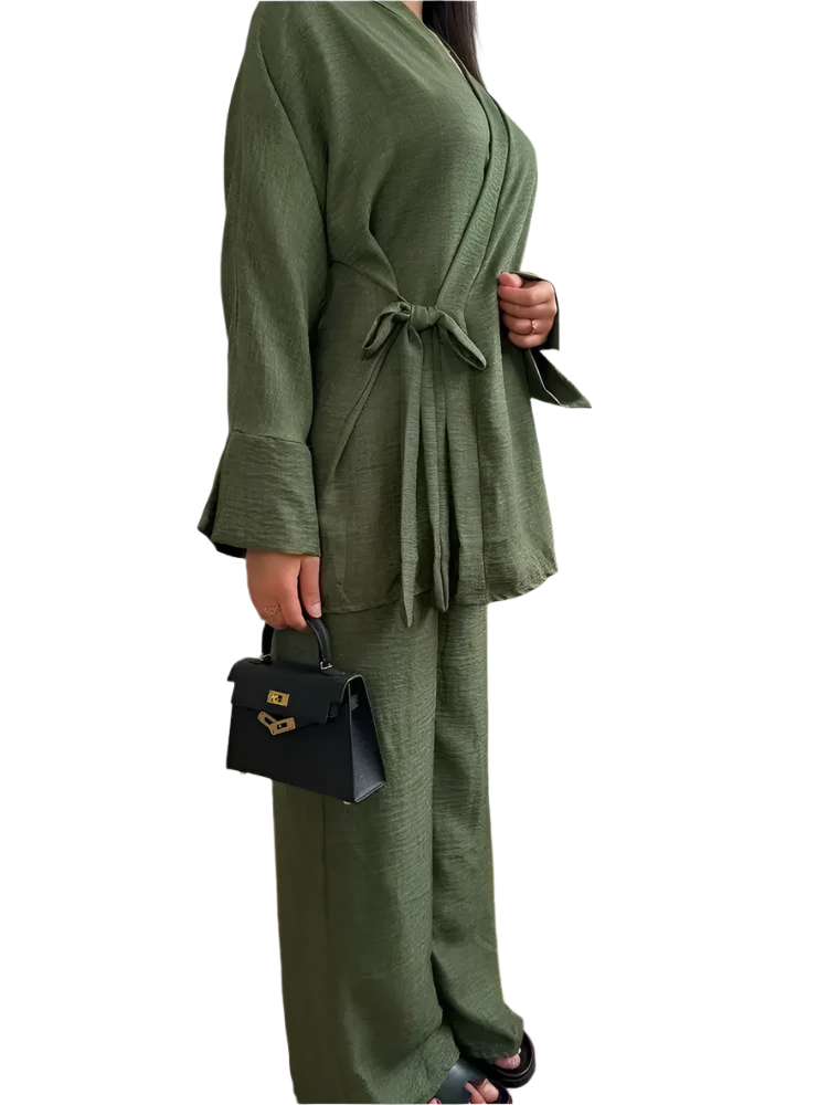 Layla – Elegantes Zweiteiliges Abaya-Set für Damen