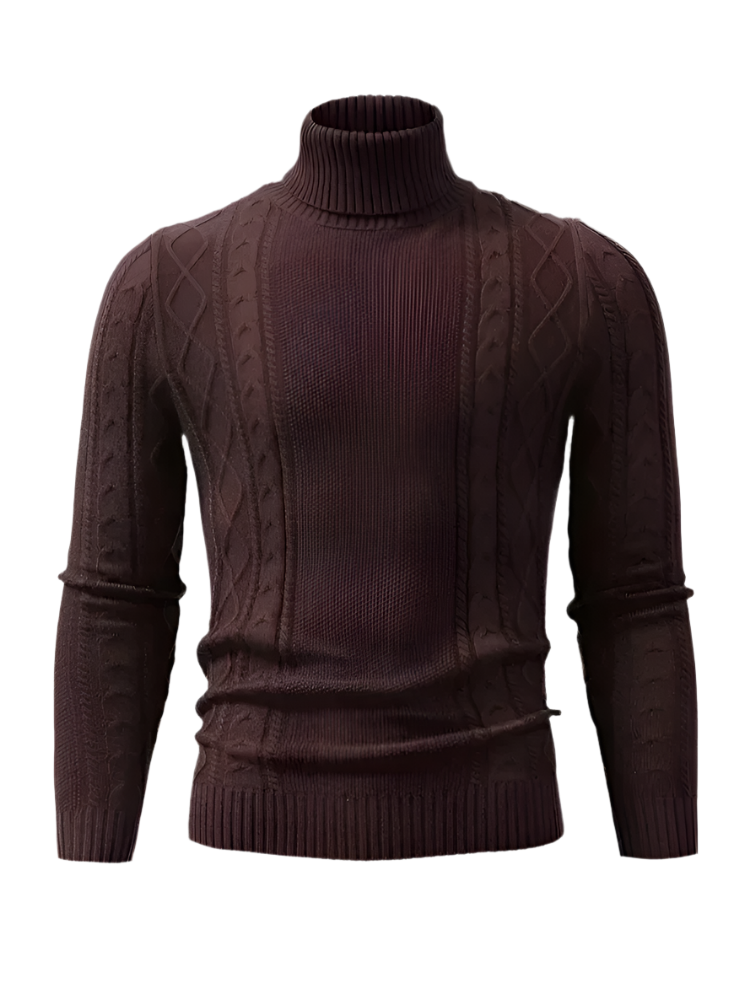 Anton – Herren Rollkragenpullover aus Strick für den Winter