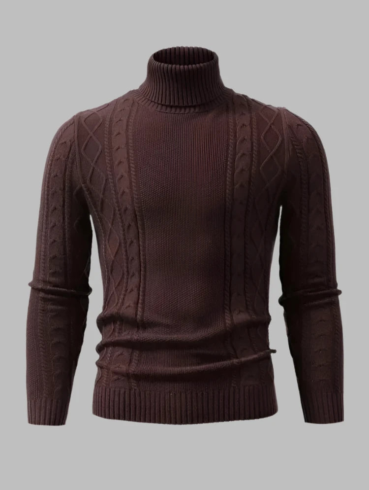 Anton – Herren Rollkragenpullover aus Strick für den Winter