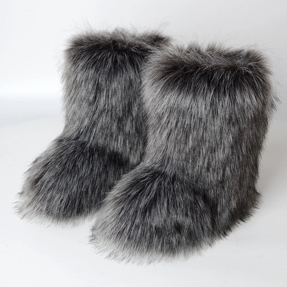 Juliette – Gemütliche Vegane Fluffy Boots für Frauen