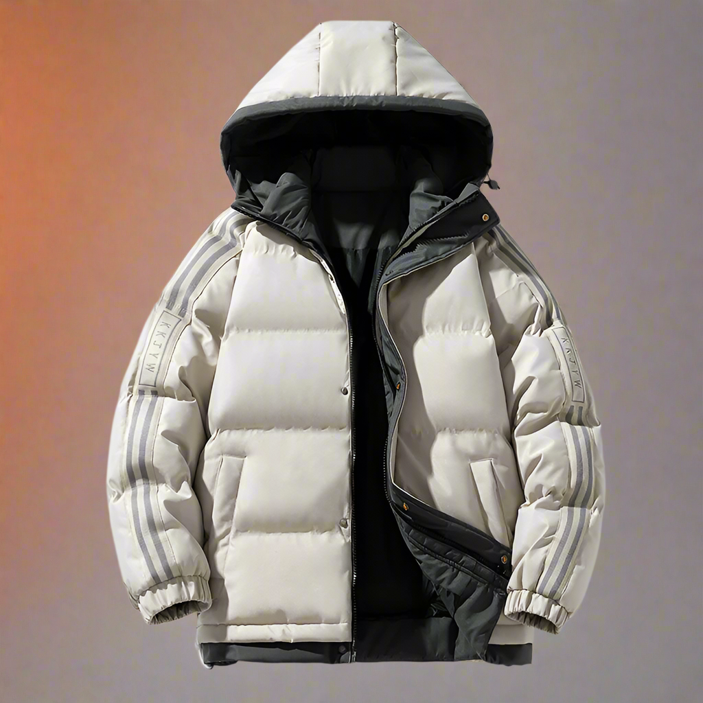 Lucas – Herren Winter Baumwolljacke mit Kapuze