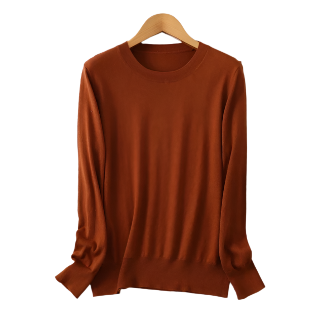 Lucia – Luxuriöser Damen Rundhalspullover