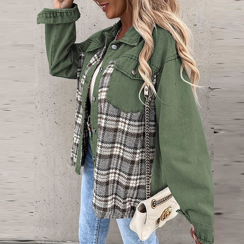 Isabelle – Karierte QuadroElegante Strickjacke für stilvolle Winterabende für Frauen