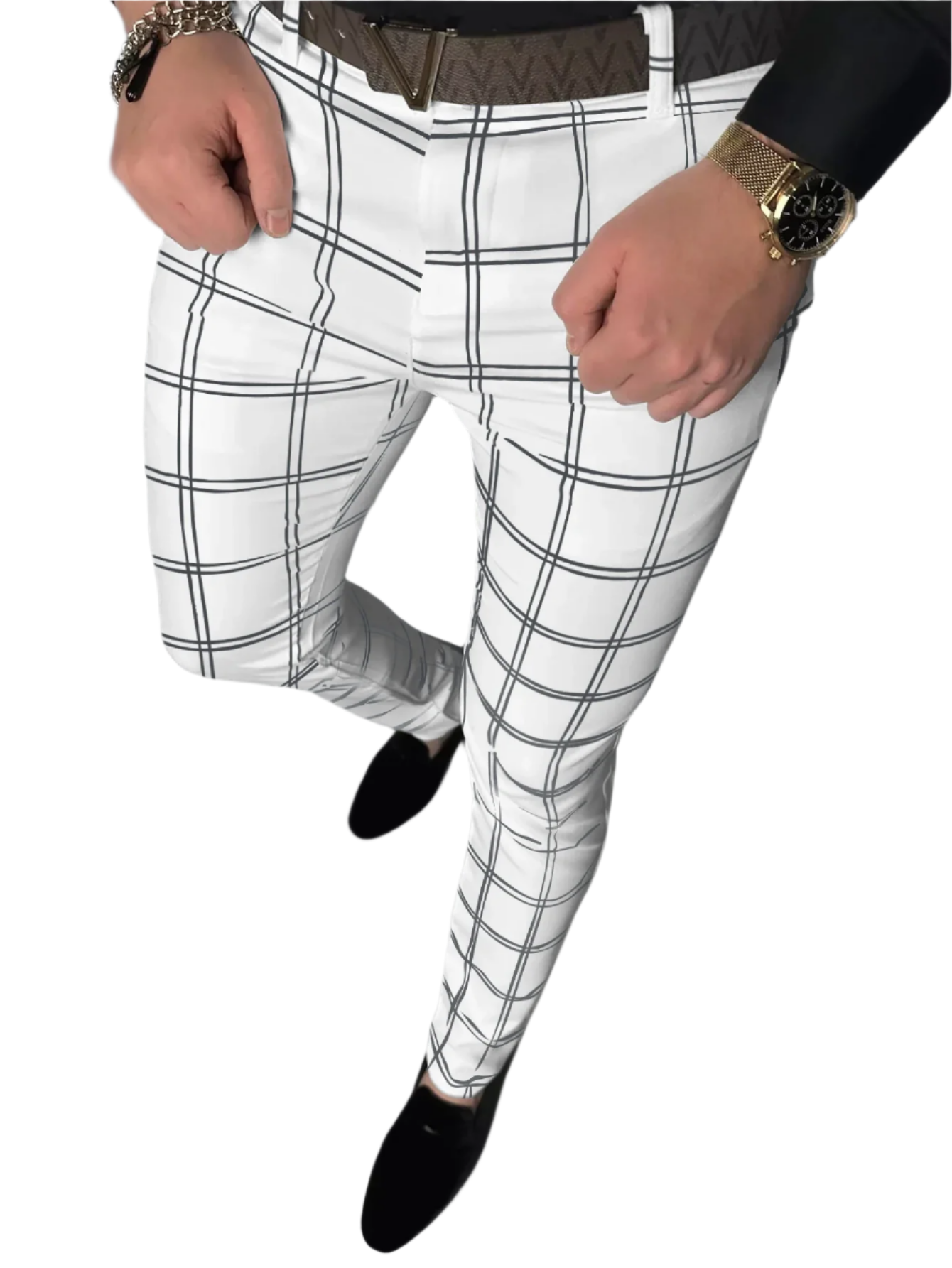 Giovanni – Kariertes Slim-Fit Herren-Hose