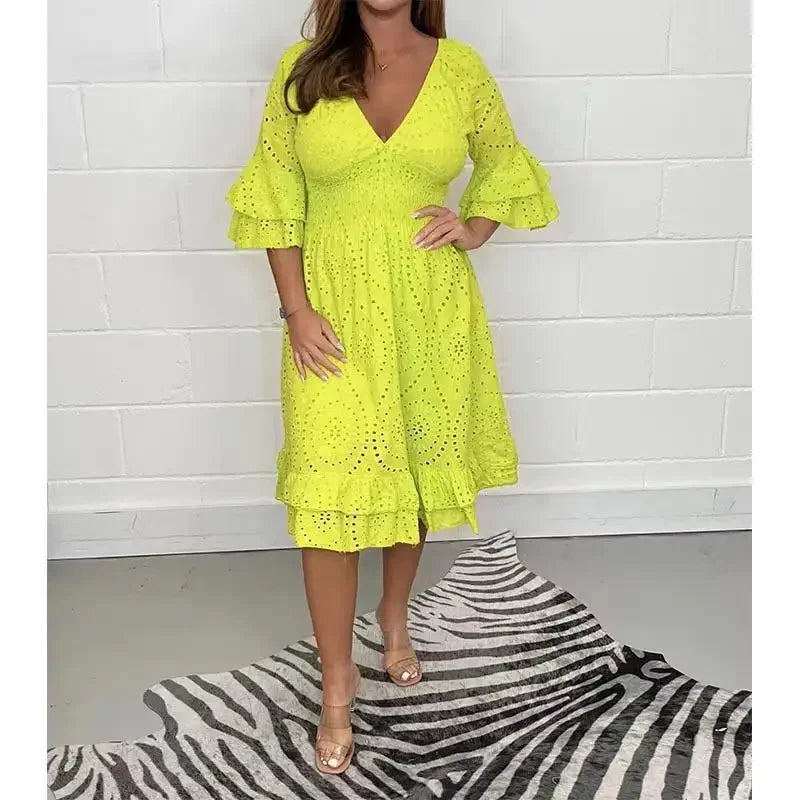 Adèle – Damen Spitzen-Sommerkleid