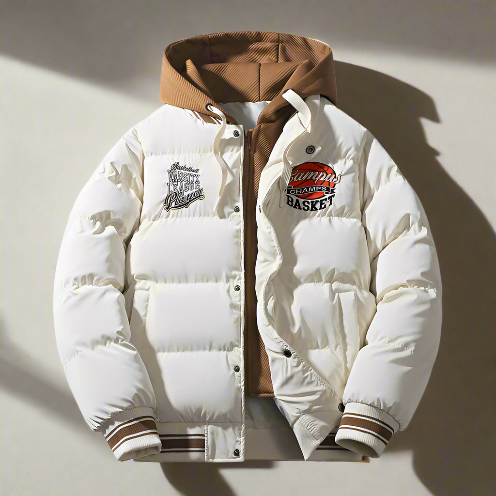 Alex – Neue Winterjacke für Herren, Basketball Warme Mäntel