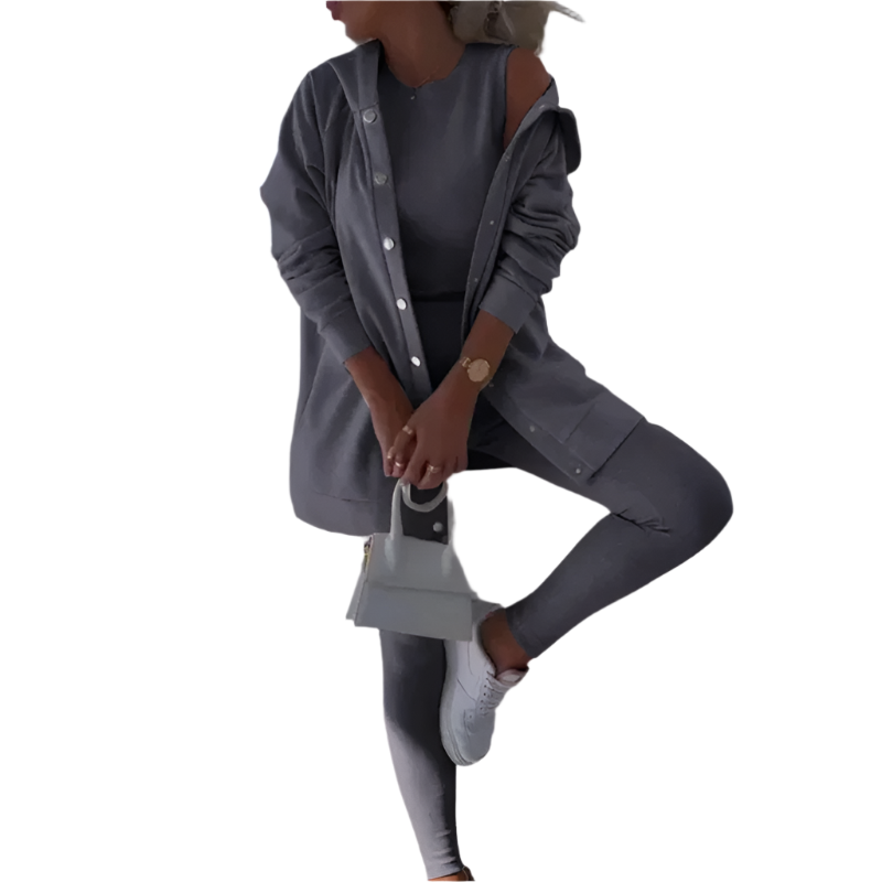 Lara – Elegantes 3-Teiler-Sportoutfit für Damen