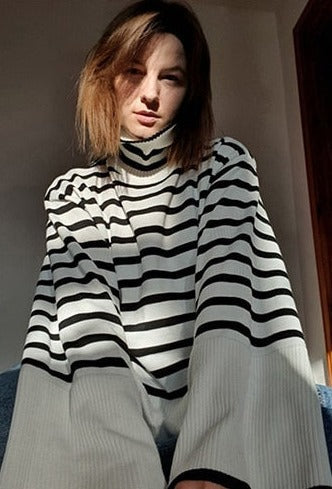 Élise – Bequemer Damen-Pullover mit Streifen