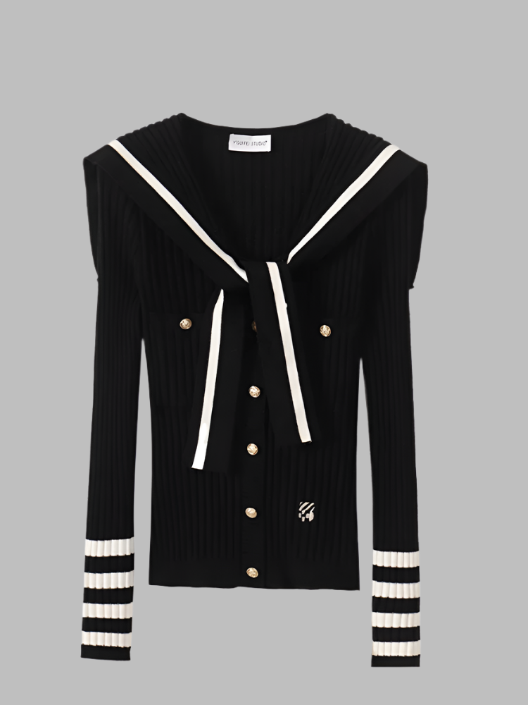 Marian – Damenpullover mit Matrosenkragen