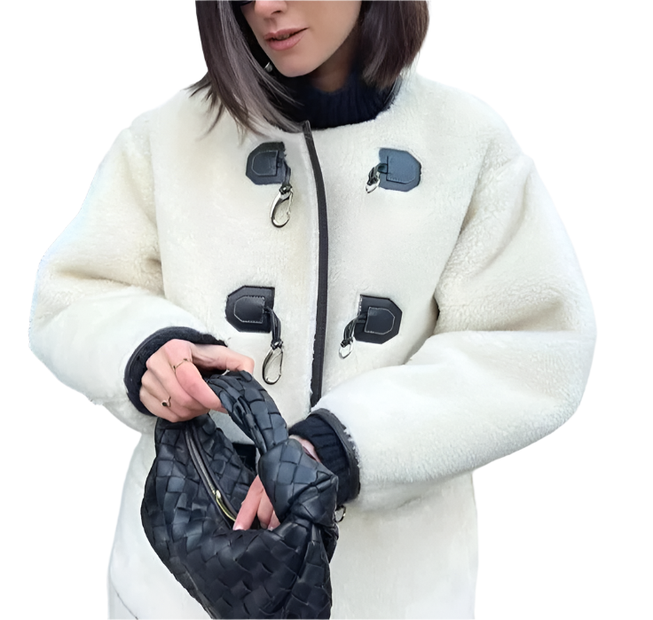 Sofia – Eleganter Damen-Fauxpelzmantel