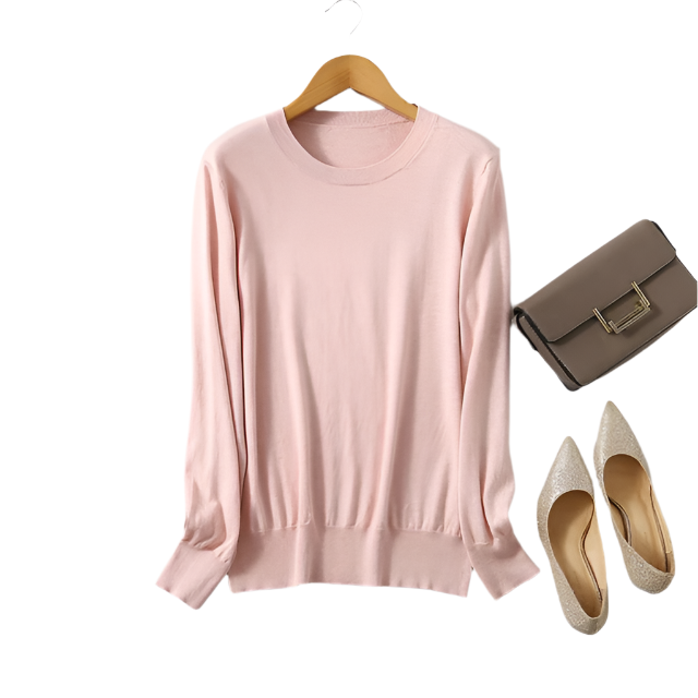 Lucia – Luxuriöser Damen Rundhalspullover