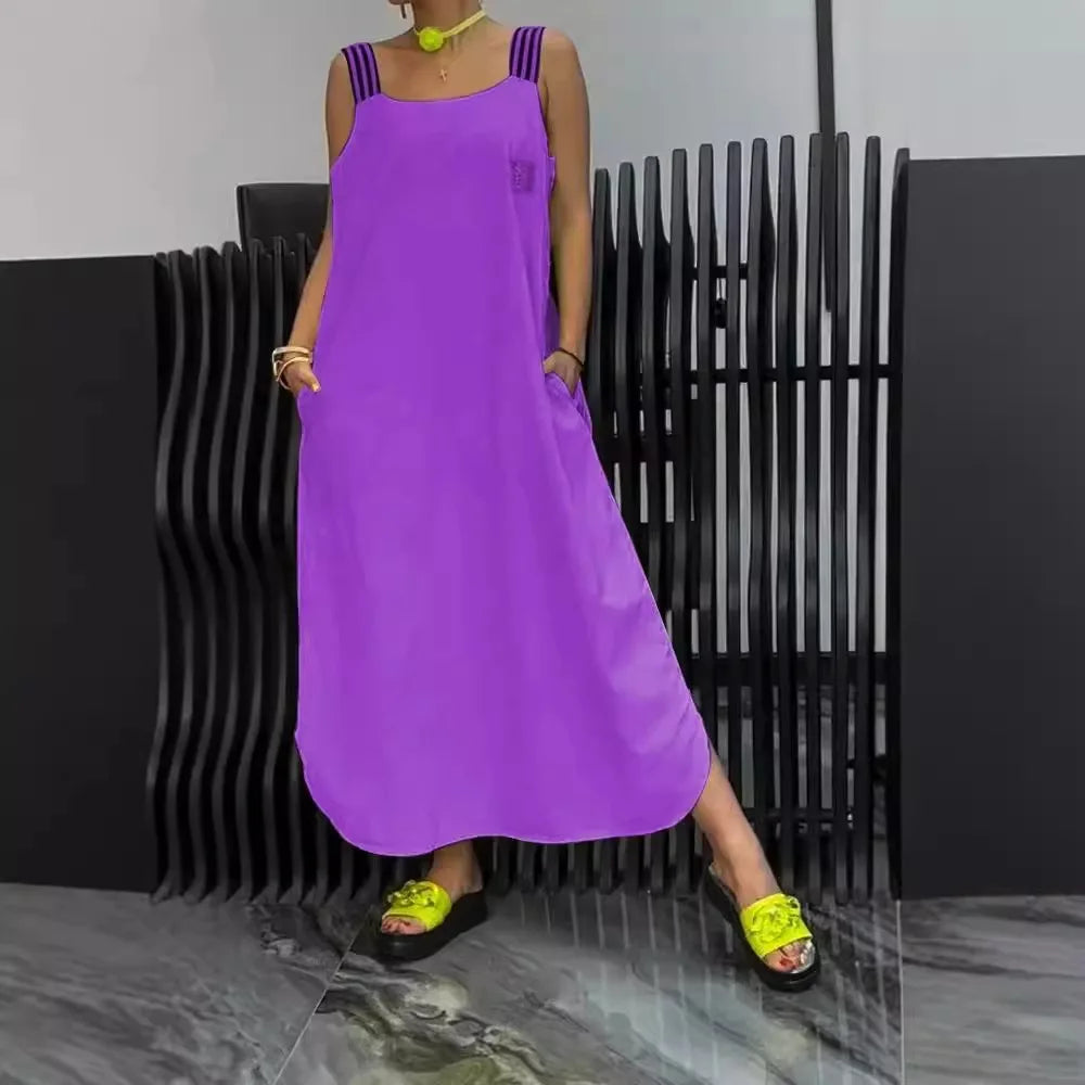 Luciana – Lockeres Damen-Kleid aus Baumwoll-Leinen