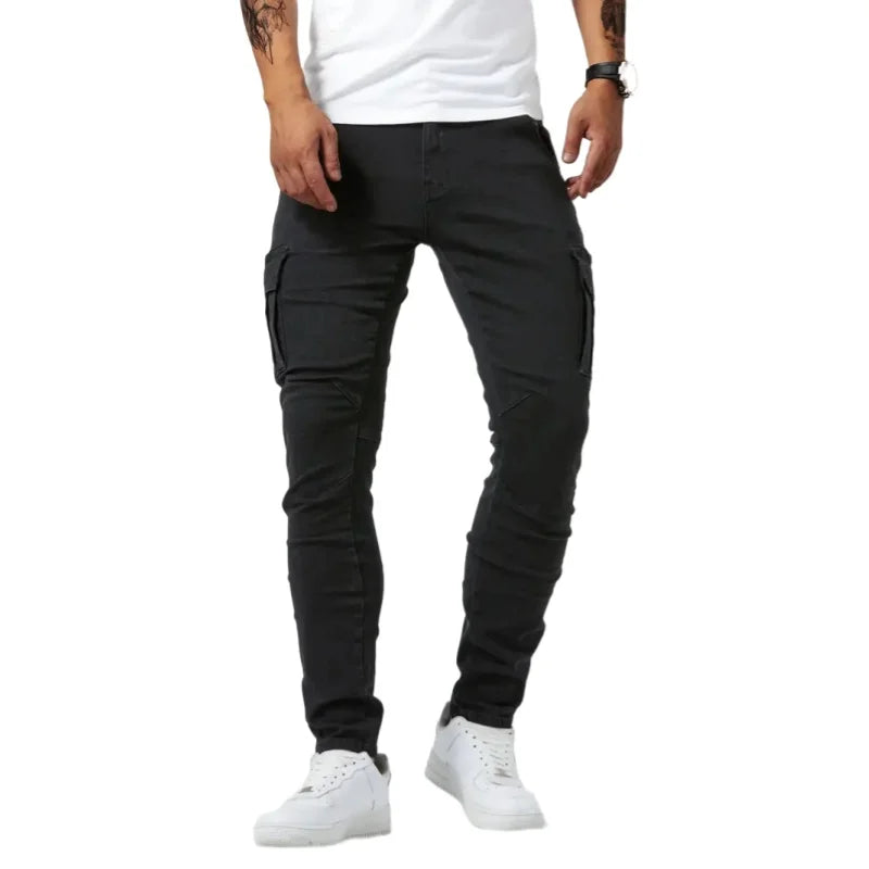 Marco – Multifunktionale Herren Denim Cargo Jeans