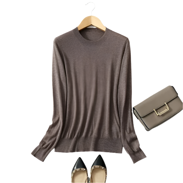 Lucia – Luxuriöser Damen Rundhalspullover