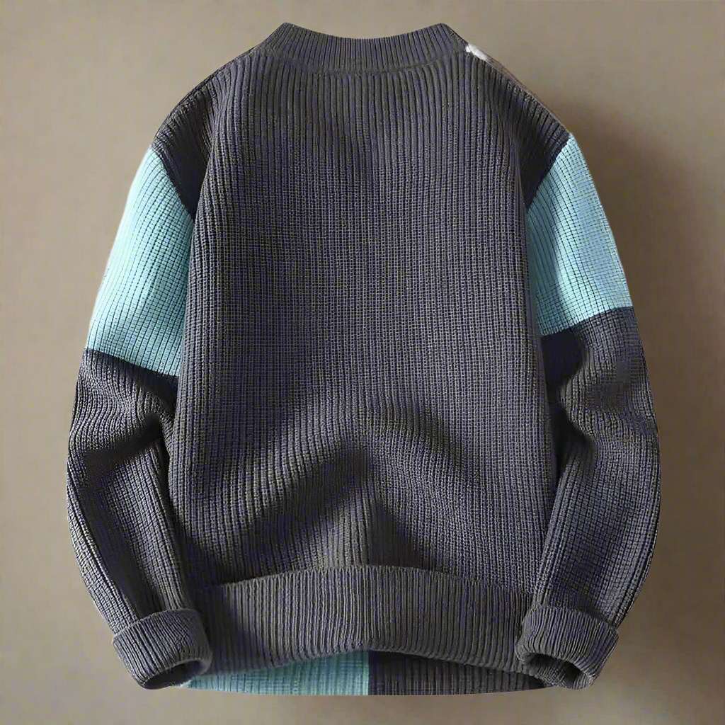 Matteo – Klassischer Plaid Strickpullover für Männer