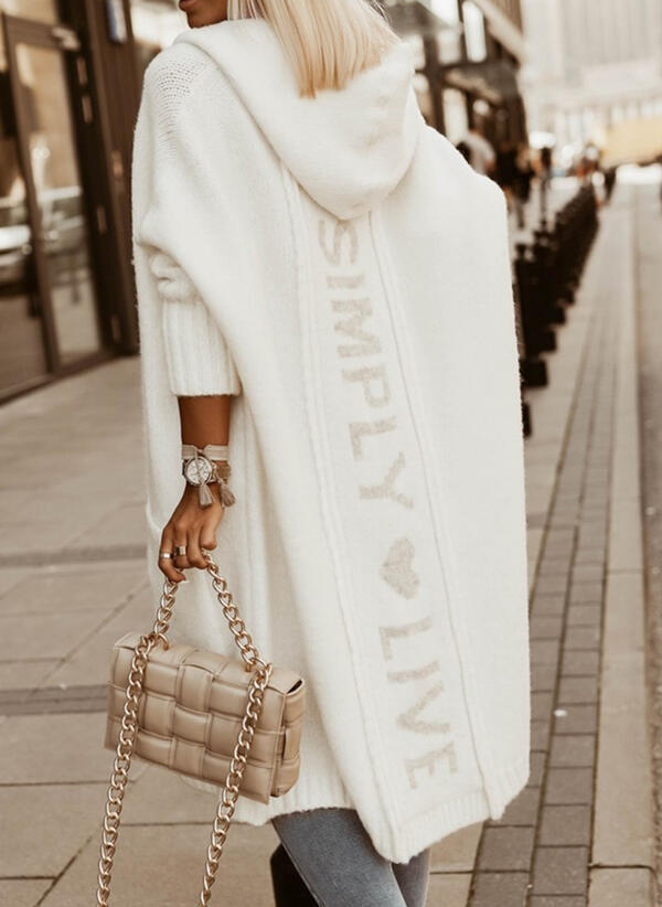 Giovanna – Luxuriöse Damen Lang Strickjacke