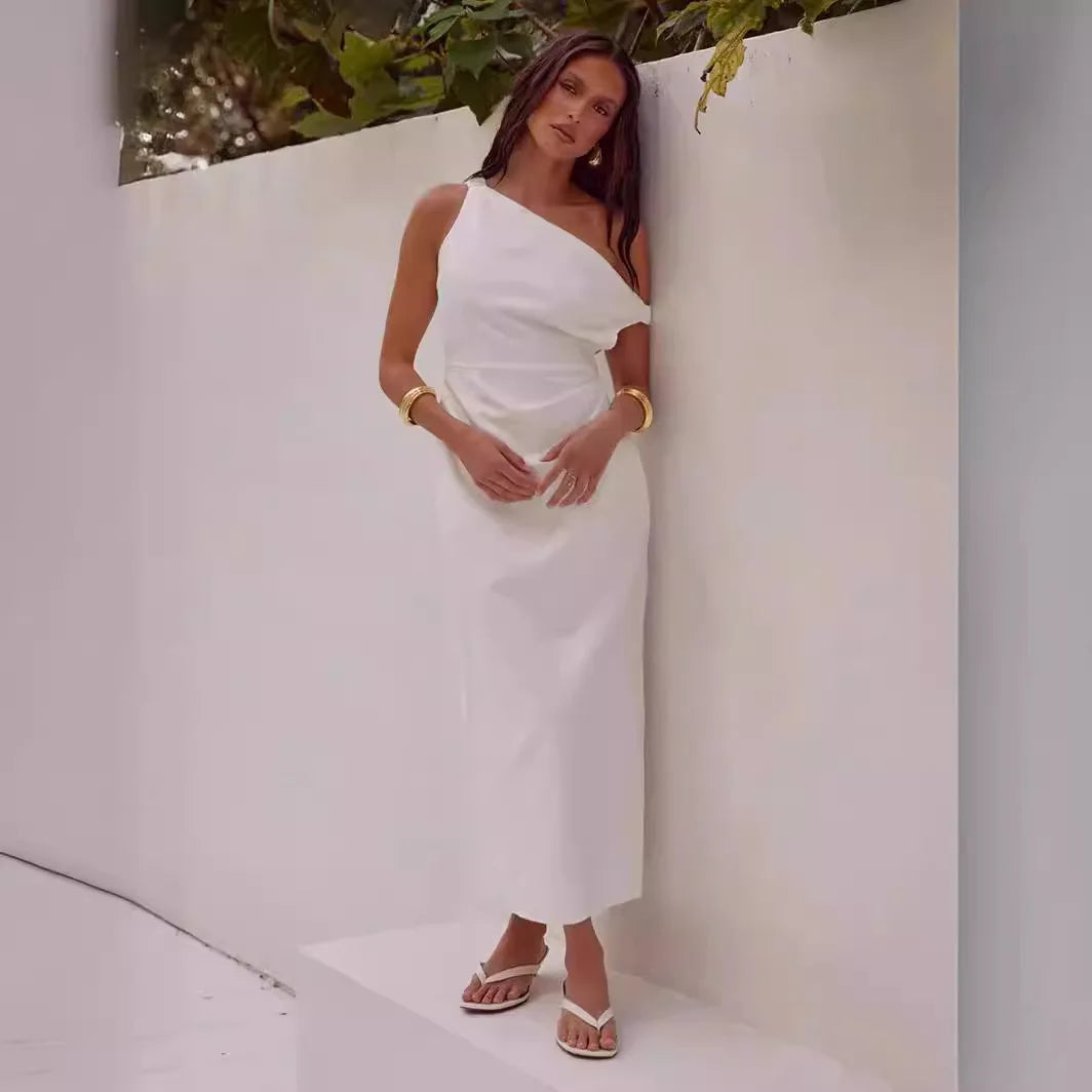 Alessandra – Ärmelloses Asymmetrisches Damen-Abendkleid