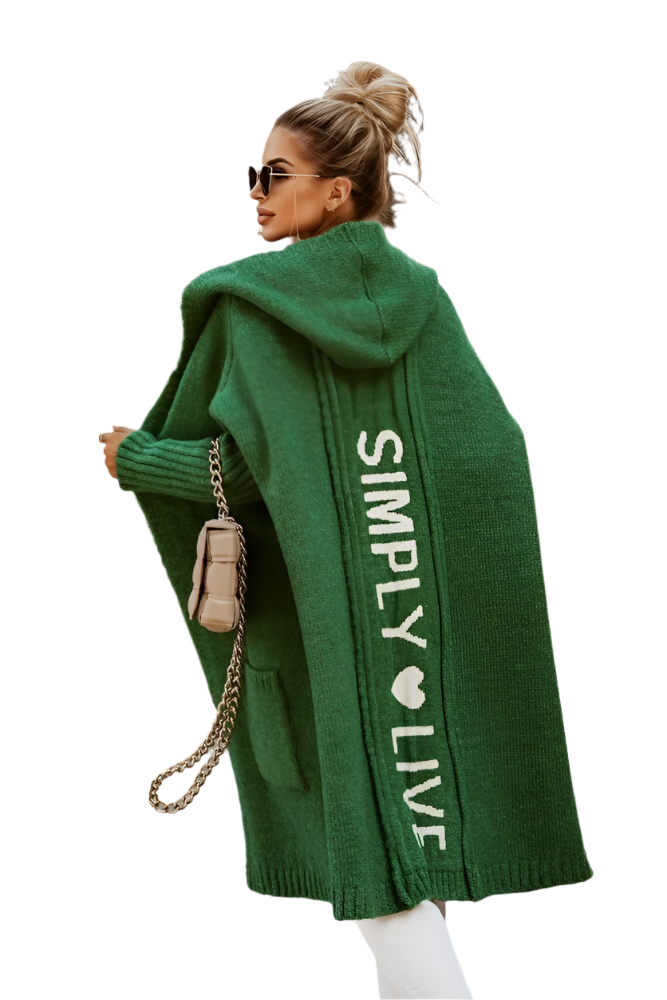 Giovanna – Luxuriöse Damen Lang Strickjacke