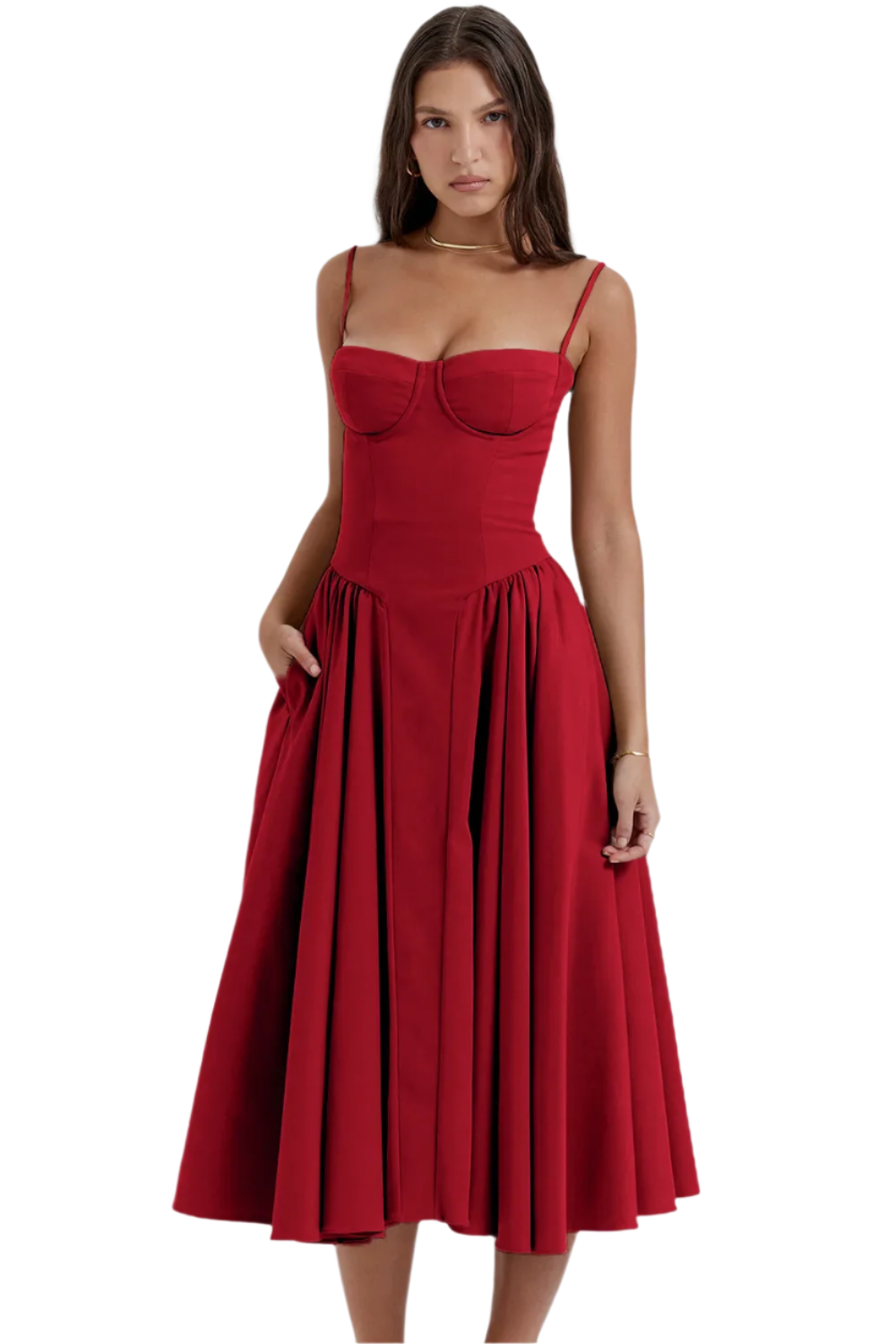 Bianca – Elegantes Damen-Trägerkleid für besondere Anlässe