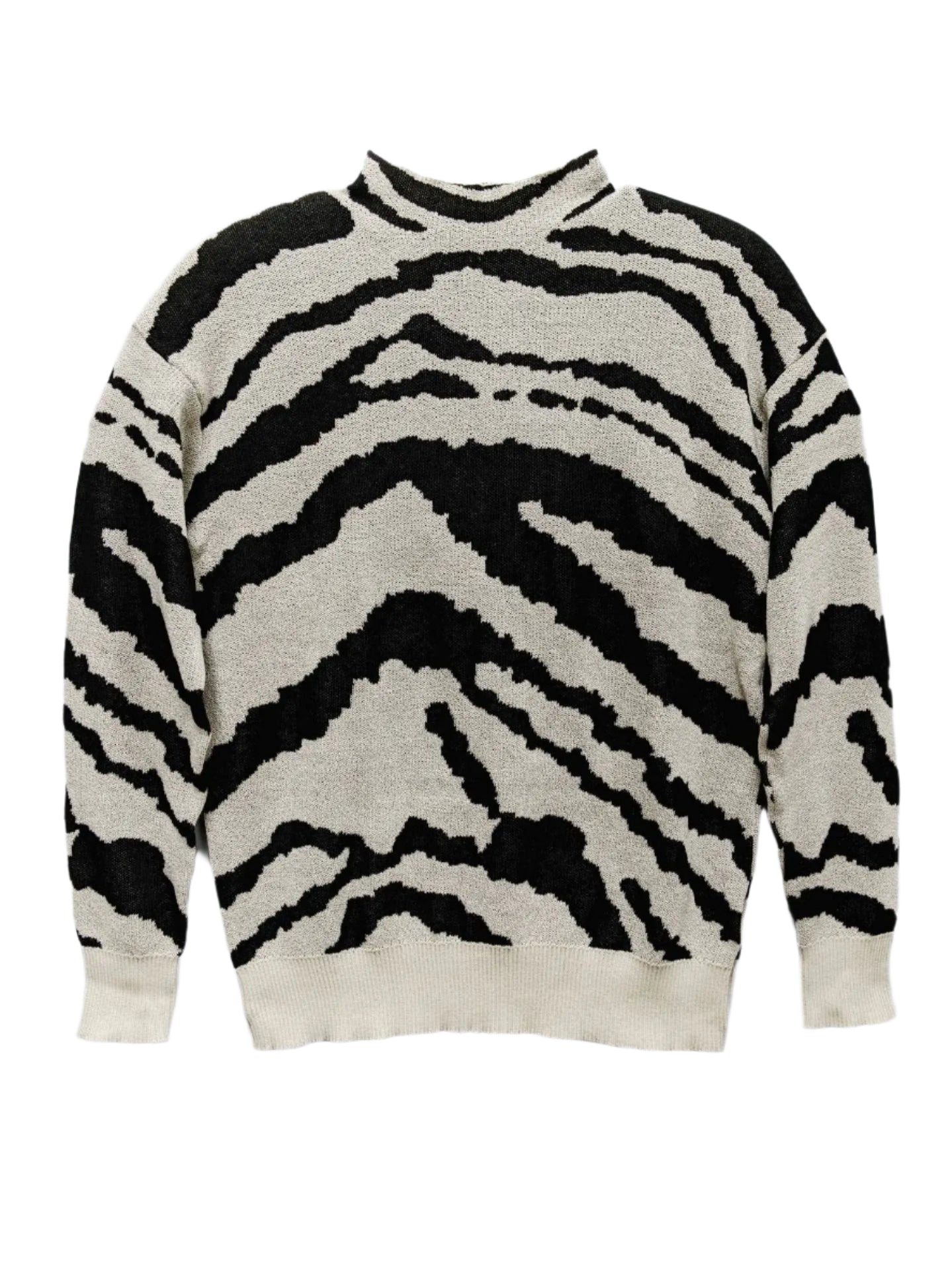 Camila – Stylischer Zebra-Print Damen Strickpullover