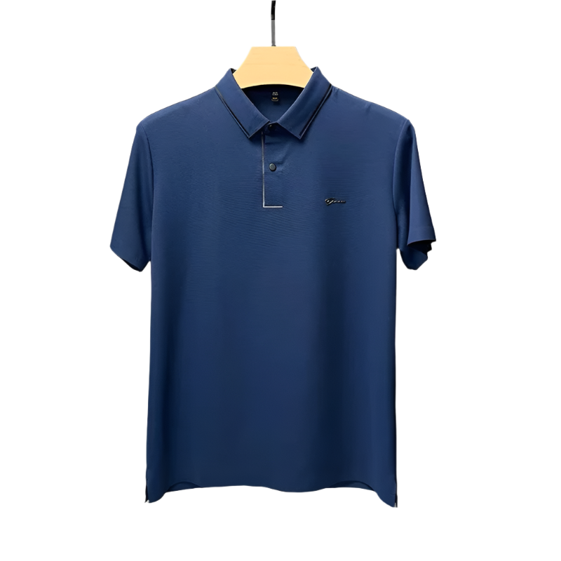 Luca – Premium Eisseide Polo-Shirt für Herren