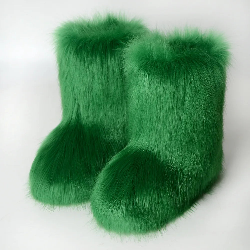 Juliette – Gemütliche Vegane Fluffy Boots für Frauen