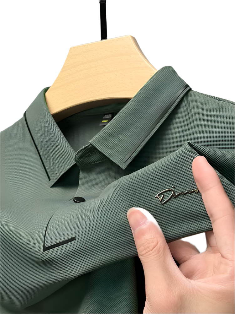 Luca – Premium Eisseide Polo-Shirt für Herren