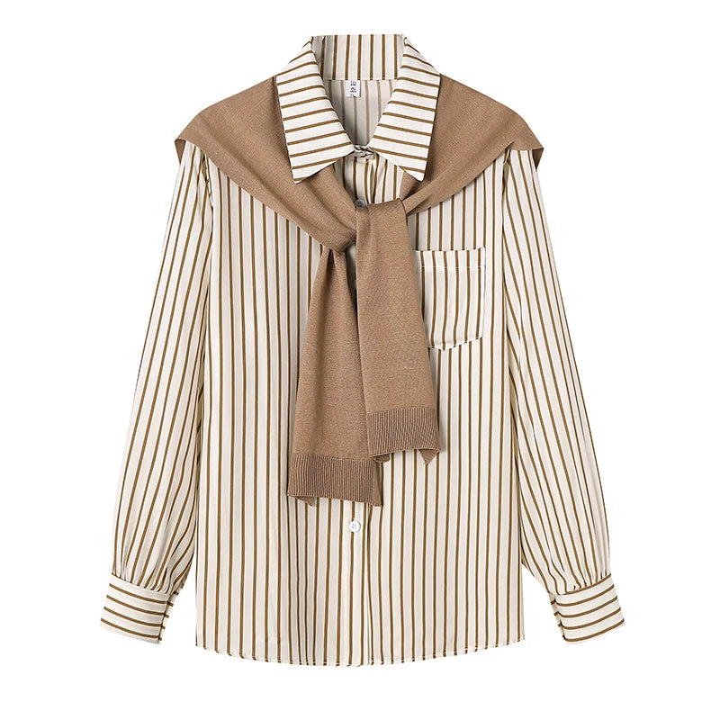 Amelia – Gestreiftes Langarmshirt für Damen