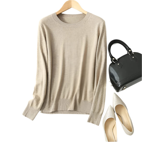 Lucia – Luxuriöser Damen Rundhalspullover