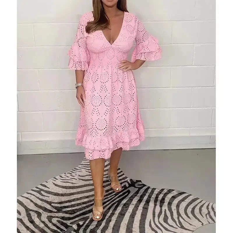 Adèle – Damen Spitzen-Sommerkleid