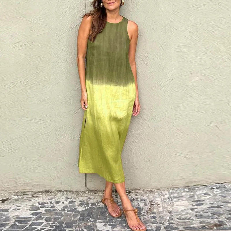 Amara – Boho-inspiriertes Damen Patchwork-Maxikleid