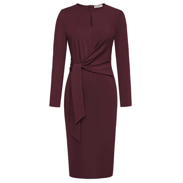 Sarina – Elegantes Langarmkleid für Damen