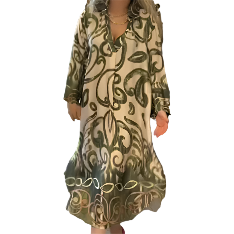 Bianca – Vintage-inspiriertes Boho-A-Linie Maxikleid für Damen