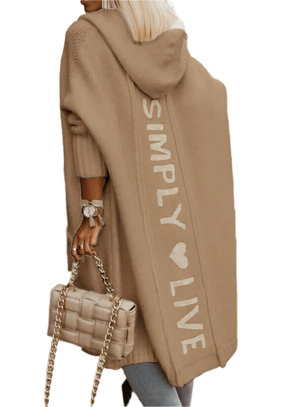 Giovanna – Luxuriöse Damen Lang Strickjacke