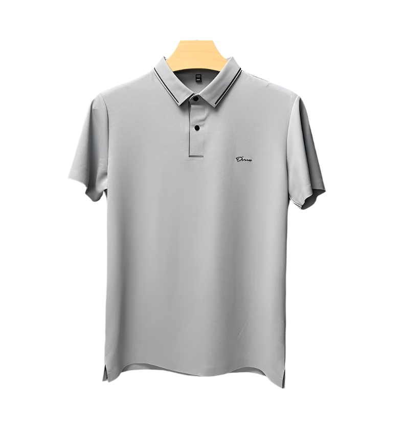 Luca – Premium Eisseide Polo-Shirt für Herren