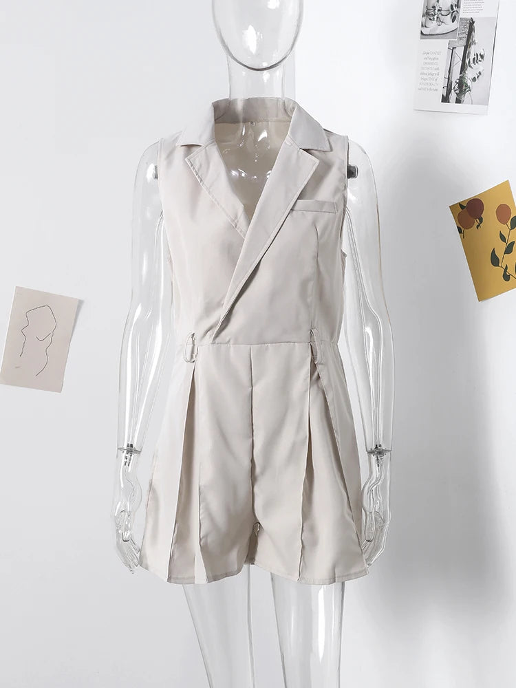 Mila – Eleganter Ärmelloser Jumpsuit für Damen