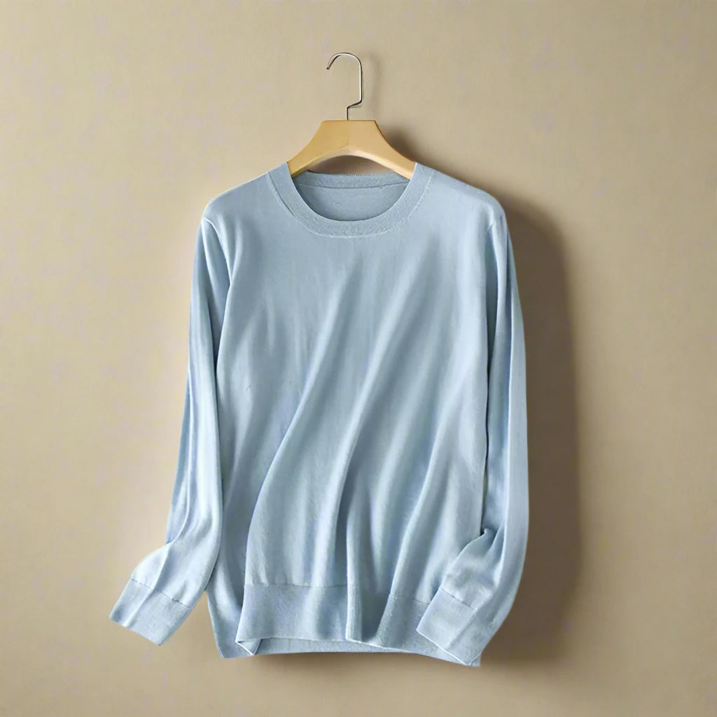 Lucia – Luxuriöser Damen Rundhalspullover