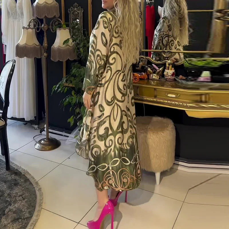 Bianca – Vintage-inspiriertes Boho-A-Linie Maxikleid für Damen