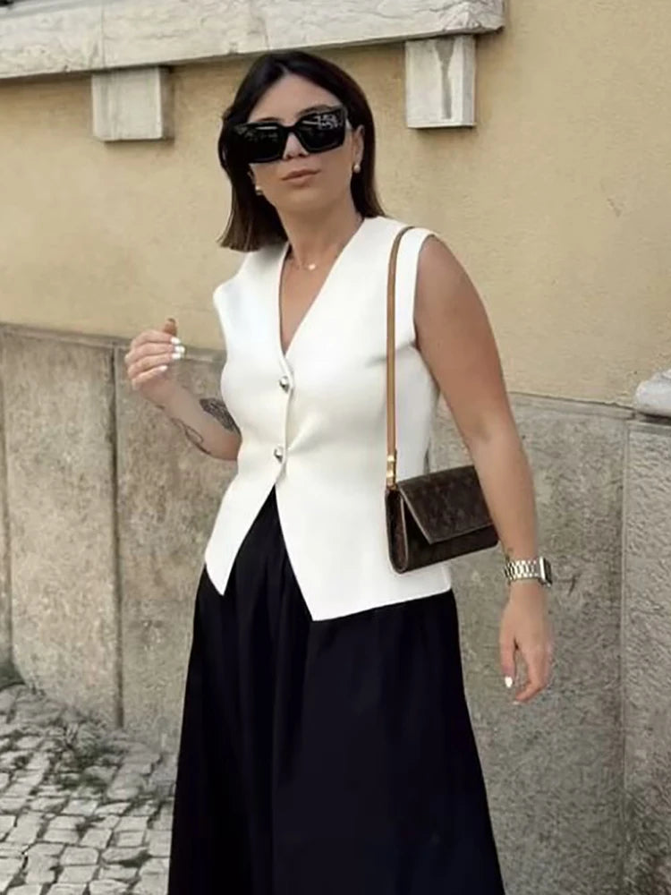 Via – Elegante Strick-Slim-Westen für Damen