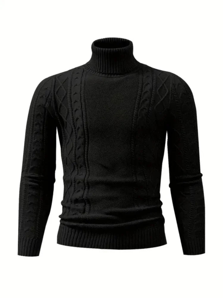 Anton – Herren Rollkragenpullover aus Strick für den Winter