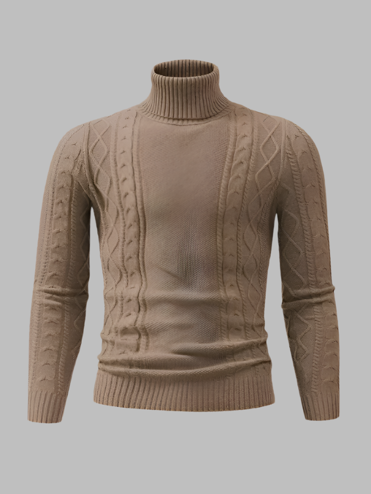 Anton – Herren Rollkragenpullover aus Strick für den Winter