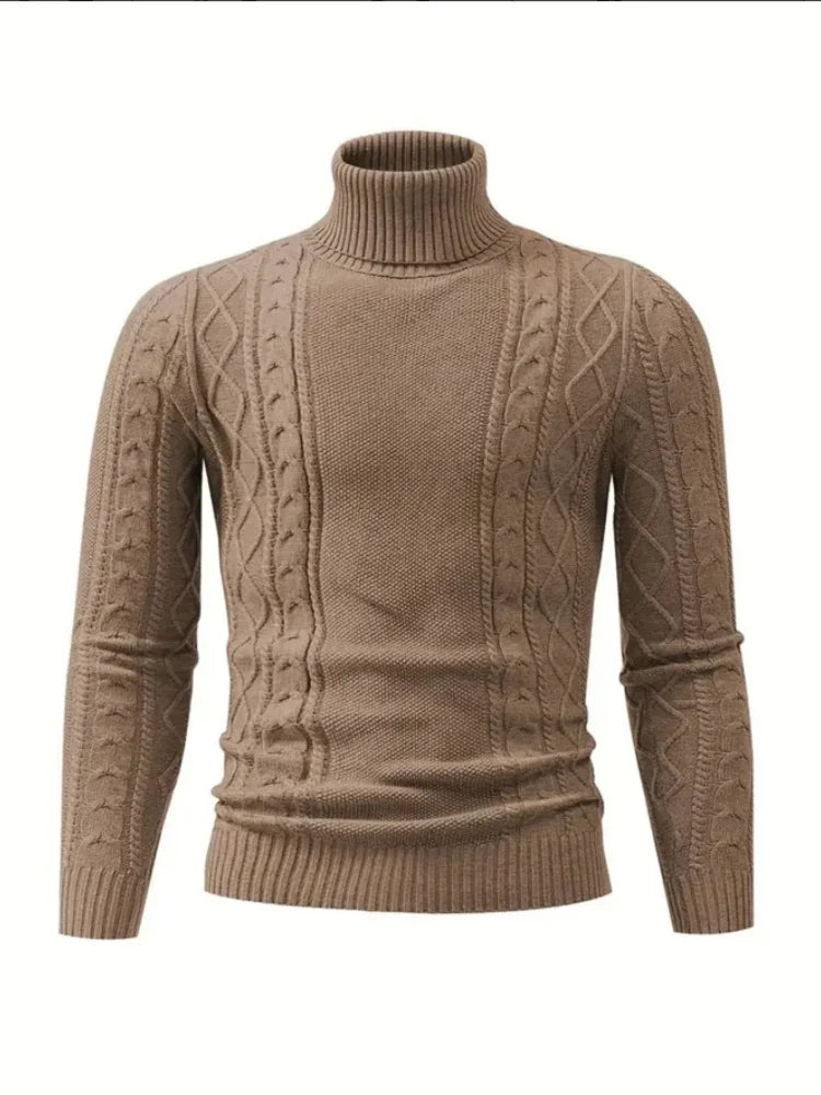 Anton – Herren Rollkragenpullover aus Strick für den Winter