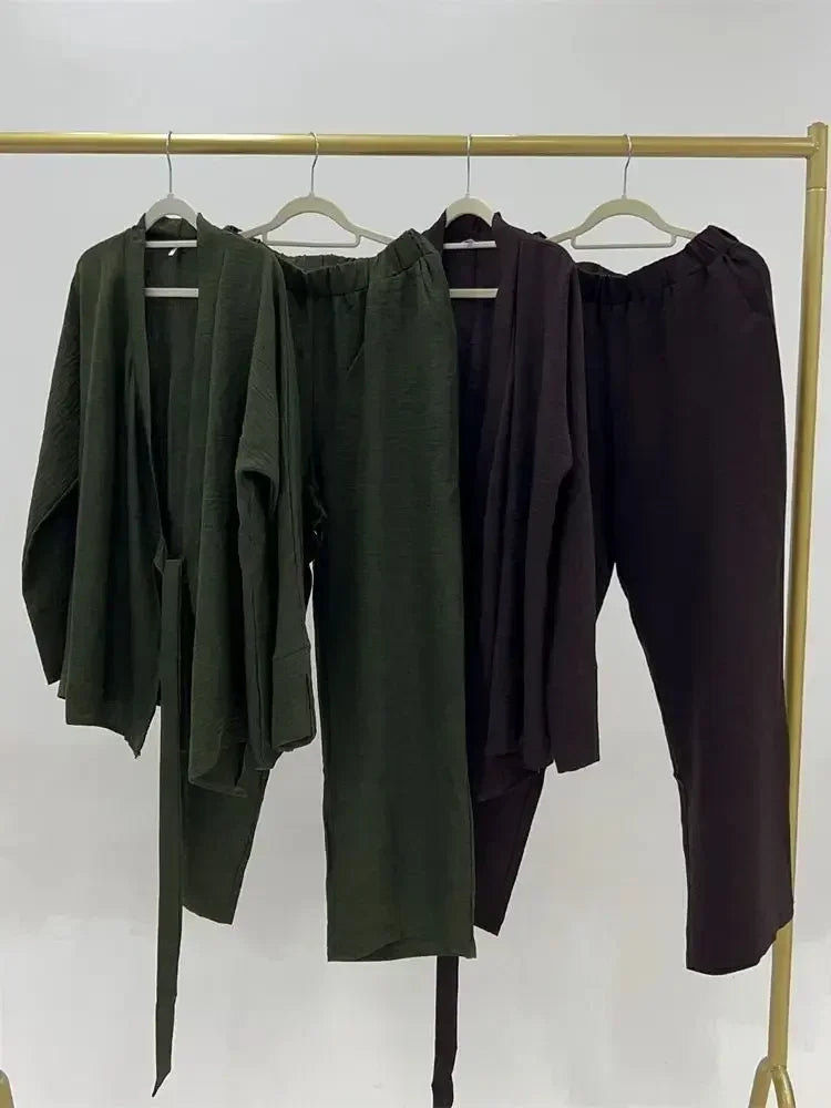 Layla – Elegantes Zweiteiliges Abaya-Set für Damen